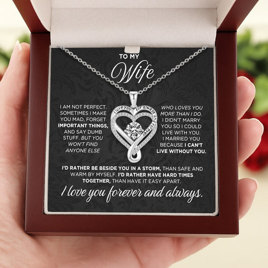To My Beloved Wife: A Forever Love Necklace
